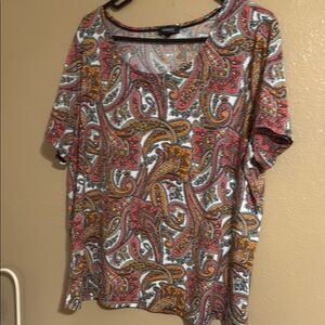 Elementz Vibrant Paisley Print Blouse